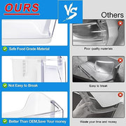 (2 PACK) UPGRADED DA97-08348A Refrigerator Door Shelf Bin Compatible with Samsung Refrigerator Part RS265TDRS RS25H5111BC RS25H5111SR Door,For DA63-05215A Refrigerator Middle Door Bin Guard Assembly - Grill Parts America