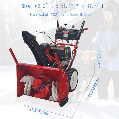 Aazon.co : Zettu Snow Blower Cover - 600D Snowblower Covers Waterproof Heavy Duty, Outdoor