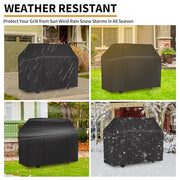 NEXCOVER Grill Cover, BBQ Cover 58 inch,Waterproof BBQ Grill Cover,Fade Resistant Gas Grill Cover, Barbecue Grill Covers, Fits Grill of Weber, Brinkmann, Nexgrill, Black Grill Cover for Outdoor Grill. - Grill Parts America