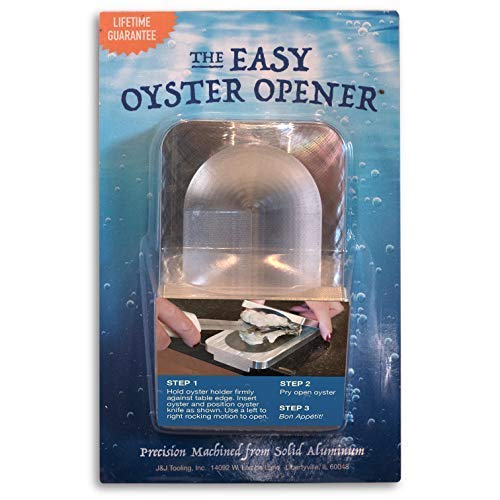 J&J Products The EZ-Oyster Opener Shucking Tool & Oyster Opening Knife Gift Set - Kitchen Parts America