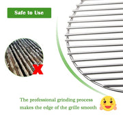 OLIGAI Cooking Grill Grates for Medium Big Green Egg,Stainless Steel Round Wire Grill Grate,Cooking Grate Replacement for Most Barbecue Ceramic Grill and Smoker 15.5“ for M BGE - Grill Parts America