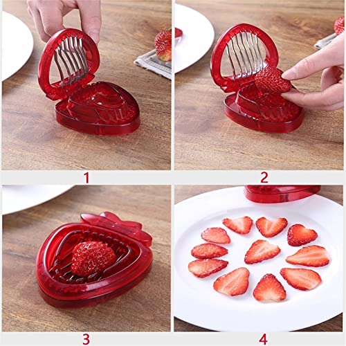 SOFULU Chopper Vegetable Cutter Making Cake Strawberry Slicer Stainless Steel Sharp Blade Strawberry Cake Tools Kitchen Gadgets - Kitchen Parts America