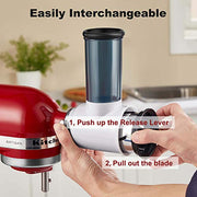 Slicer Shredder Attachment for Kitchenaid Stand Mixer,Cheese Grater Attachment for KitchenAid Stand Mixer, Food Processor with 3 Blades by Hozodo - Kitchen Parts America