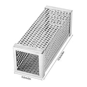 Liyeehao Pellet Smoker Tube, Stainless Steel BBQ Wood Pellet Tube Smoker Square BBQ Grill Smoker Tube Tools Outdoor Barbecue Accessory for Grilled Foods - Grill Parts America