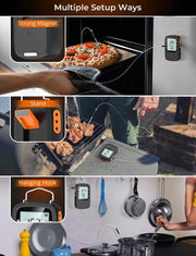 Govee Bluetooth Meat Thermometer, Wireless Meat Thermometer for Smoker Oven, Digital Grill Thermometer with 2 Probes, Timer Mode, Smart LCD Backlight BBQ Thermometer for Cooking Turkey Fish Beef - Grill Parts America