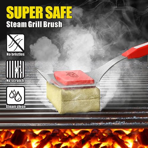 Grill Brush Bristle Free BBQ Replacement Cleaning Head - Grill Parts America