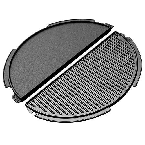 Cast Iron Plancha Griddle Half-Moon, for 2XL XL Egg - Grill Parts America