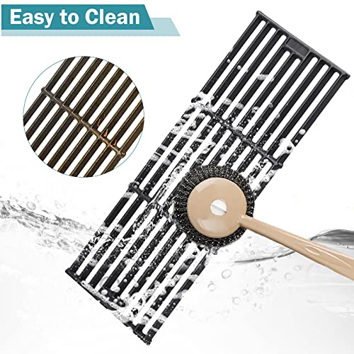 Criditpid Grill Grates Replacement for Char Griller 5050, 5650, 2121, 3001, 5072, 2123, 3072, 2828, 3030, 4000, King Griller 3008 5252, 19 3/4" Cast Iron Cooking Grid for Chargriller Duo 5050 Parts - Grill Parts America