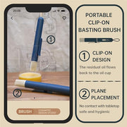 Cosamtec Silicone Grill Basting Brush Pastry Brush for Baking and Cooking Food Grade & BPA Free BBQ Grill Oil Brush with Nylon Handle 9" - Grill Parts America