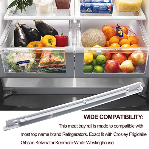 240530701 Meat tray hanger (right), Compatible with Frigidaire Refrigerator drawer slides - replaces 240460501 PS430917 - Grill Parts America