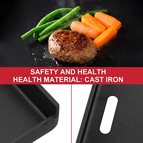 GLOWYE Grill Flat Top for Weber 7672 Crafted Genesis Grills, Griddle Top for Genesis & Spirit 2016+ Grills, Genesis II 300 Series 400 Series, Genesis 2022 SX-325s S-325s E-325s EX-325s, Carbon Steel - Grill Parts America