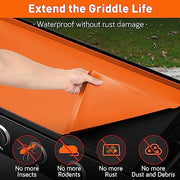 Wohbay Griddle Mat for Blackstone, 36" Food-Grade Silicone Cover Mat for Griddle Surface, Griddle Accessories, Griddle Outdoor Protector - Orange - Grill Parts America