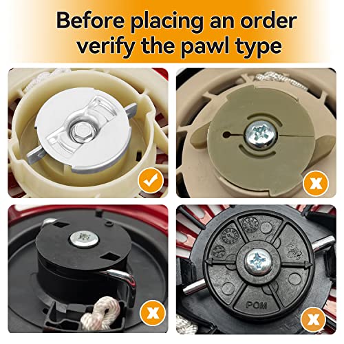 SOFO Recoil Starter for 212 Predator Engine - for Honda GX160 GX200 5.5 6.5HP Champion Generator Parts Pull Cord Replacement 3000 3500w Predator 212 Recoil Predator Engines 212cc Engine with Cord - Grill Parts America