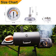 Ibbyee 3 1/8 Inch Smoker Thermometer Gauge for Oklahoma joes Grill Accessories, Pit Grill BBQ Thermometer Gauge Fahrenheit and Heat Stainless Steel Temp Gauge for Oklahoma Joe 1Pcs - Grill Parts America
