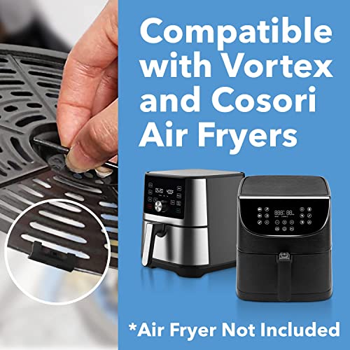 Impresa - Silicone Air Fryer Rubber Bumpers - 8 Pack - Protective Feet for Vortex, Cosori, and Other Compatible Brands - Prevents Tray and Basket Damage - Replacement Parts - Grill Parts America