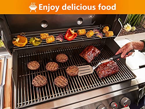 Hisencn 65054 Grill Warming Rack for Weber Genesis 300 Series, Genesis E310, E320, E330, S310, S320, S330, Stainless Steel Warming Grate for Weber Genesis Grill Parts, 81323, 62749 - Grill Parts America