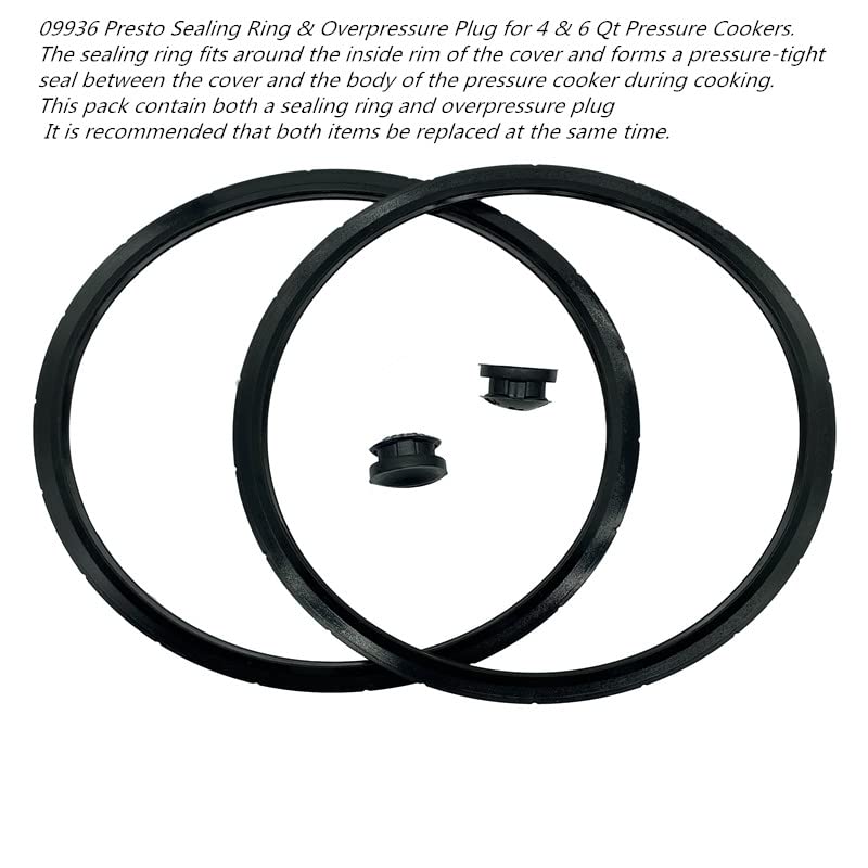 SigeIy 09936 Pressure Cooker Sealing Ring and Overpressure Plug - Thumbnail 4