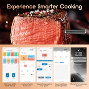INKBIRD Wireless Meat Thermometer INT-11P-B, Bluetooth Meat Thermometer for Grilling and Smoking, IP 67 Waterproof Wireless Meat Probe for BBQ Oven Grill Smoker Cooking Thermometer Gifts for Man - Grill Parts America
