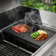 19.4 Inch Cast Iron Griddle Cooking Replacement Parts for Traeger 34 series pellet smoker grill and Pit Boss 780,800,820,1000 And 1000 XL series & 1100 Pro series & Austin XL pellet smoker grill - Grill Parts America