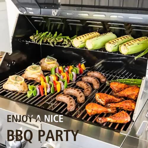 Hisencn Grill Parts for Kitchen Aid 720-0954, 720-0954GA, 720-0733, 720-0733A, 720-0745D, 730-0733, 730-0733A, 730-0954GA, Heat Tent and Grill Burner Replacement Parts for Kitchen Aid 4 Burner Grill - Grill Parts America