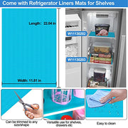 UPGRADED W11130203 Glass Shelf Compatible with Whirlpool Freezer Shelf Replacement Refrigerator Glass Door Shelves Parts W10527849 W10773887 PS12347522 WRS571CIHZ04 WRS571CIHZ01 Glass Freezer Shelf - Grill Parts America