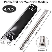 Criditpid Grill Replacement Parts for Home Depot Nexgrill 720-0830H, 720-0783E, 720-0888, 720-0888N,720-0864, 720-0864M, Heat Plate Burners Grate Ignition for Kenmore, Uniflame, Charbroil Gas Grill - Grill Parts America