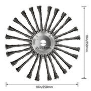 NeJesZoe 10 inch Unbreakable Steel Wire Weed Brush Cutter Trimmer Head,Lightweight Wired Trimmer Blade for Weed Eater,Wired Weed Cutter Universal Attachments Head,Upgraded Rotary Weed Eater Head - Grill Parts America