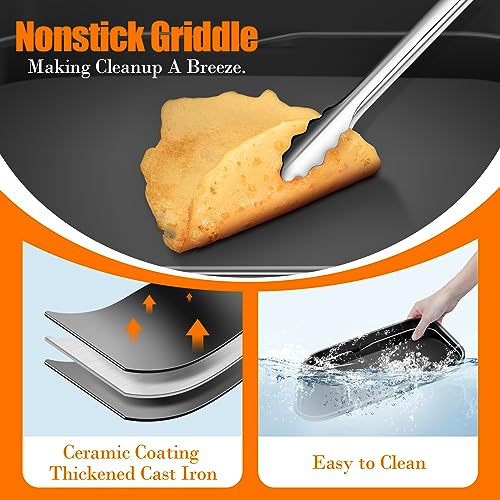 Non-Stick Griddle Plate For Ninja Woodfire Outdoor Grills,Flat Top...