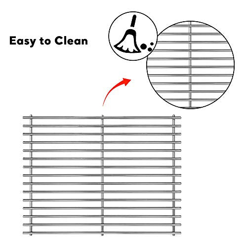 Uniflasy Grill Cooking Grate for Nexgrill 4-5 Burner Grills 720-0830H 720-0783E 720-0697 720-0773 720-0888 720-0783C Grill Parts Master Forge 1010037, 17 1/4 Inch - Grill Parts America