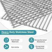Criditpid Grill Grate for Home Depot Nexgrill 4 Burner 720-0830H, 720-0830D, 720-0783E, 720-0783C, 720-0888, 17" Stainless Steel Cooking Grid for Kenmore, Uniflame, Charbroil Grill Replacement Parts - Grill Parts America
