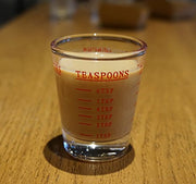 Shot Glasses Measuring cup Espresso Shot Glass Liquid Heavy Glass Wine Glass 2 Pack 26-Incremental Measurement 1oz, 6 Tsp, 2 Tbs, 30ml (Black and Red) - Kitchen Parts America