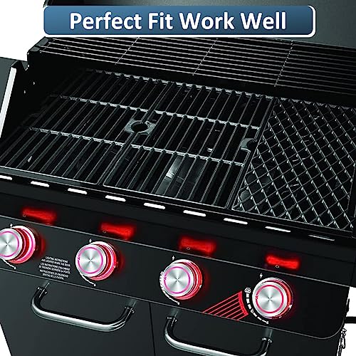 Adviace Grill Replacement Parts for Dyna Glo DGH474CRP, DGH483CRP, DGH474CRN-D, DGH474CRN, Cast Iron Grill Grates, Porcelain Heat Plates Shields Tents and Burners for Dyna-Glo Grill Replacement Parts. - Grill Parts America