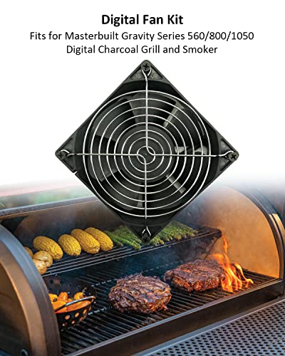 Digital Fan Kit Fits for Masterbuilt MB20040220/MB20041220 Gravity Series 560/1050 XL Digital Charcoal Grill + Smokers,Replace 9904190040 - Grill Parts America