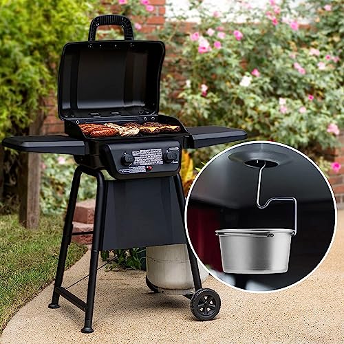 HAO HELPER Grill Grease Tray with Clip for Char-Broil/Kenmore Outdoor Grills and Other Similar Grills,Grease Catcher,Grease Tray for Gas Grill,Grease Bucket with Disposable Foil Liners (10 Pack) - Grill Parts America