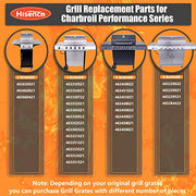 Hisencn Cooking Grates for Charbroil Performance 463448021 463451022 463455021 5 Burner Gas Grill, 17 Inch Grill Grate for Char-Broil 463242715 463436215 463432215 4 Burner Gas Grill, Cast Iron - Grill Parts America