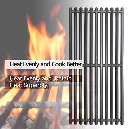Hongso 17 inch Top Piece Cast Iron Grates for Charbroil Professional, Signature and Commercial Series Tru-Infrared 3 Burner Models, 463242515 466242515 466242516 463367016 463242516, G466-0025-W1A - Grill Parts America
