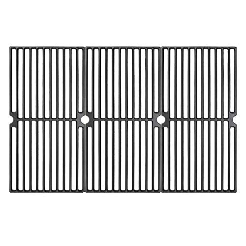 Hisencn 17.75 Inch Cooking Grate for Brinkmann Grill Replacement Parts, 810-2410-S, 810-2511-S, 810-8411-5, 810-7490-F, 810-8410-F, 810-8411-C, Porcelain Cast Iron Cooking Grids 17.75" x 26.7", 3-Pack - Grill Parts America