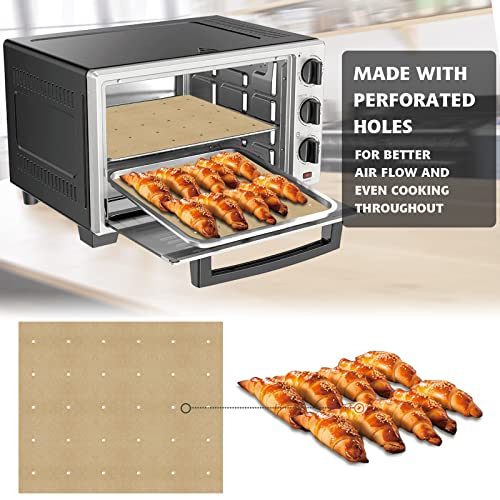 WMKGG 100 PCS Air Fryer Oven Liners, 13 x 12 inch Perforated Rectangular Air Fryer Parchment Paper Disposable Liners for Ninja Foodi Air Fryer, XL Air Fryer, Cuisinart, Breville Toaster Oven - Kitchen Parts America