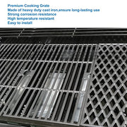 Uniflasy Cast Iron Cooking Grates for Dyna glo DGH450CRP DGH450CRP-D 4 Burner, DGH485CRP DGH474CRP 5 Burner Cooking Grid Replacement Part Kit - Grill Parts America
