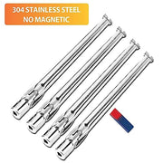 GRISUN 19.5" 62752 4 Pack 304 Stainless Steel Grill Burner for Weber Genesis 300 Series - E330 E320 E310 S330 S320 S310 EP330 EP320 EP310, Grill Burner Tubes for Weber Genesis 300 with Front Control - Grill Parts America