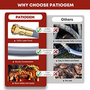 PatioGem 12Feet 1/2 Inch Natural Gas Conversion Kit Compatible with Kitchen-aid Propane Gas Grill Conversion, 710-0003 Natural Gas Hose and Regulator,Gas Grill Conversion Kit for Propane Gas Grill-CSA - Grill Parts America