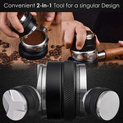 MATOW 58mm Coffee Distributor & Tamper, Dual Head Coffee Leveler Fits for Portafilter, Increased Adjustable Depth- Professional Espresso Hand Tampers - Kitchen Parts America