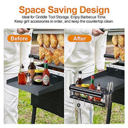 KOCZIL Griddle Caddy for Blackstone 28"/36", Blackstone Caddy Space Saving BBQ Accessories Organize, Grill Caddy for Outdoor Grill, Includes Magnetic Grill Tool Holder, Knife Holder,Paper Towel Holder - Grill Parts America