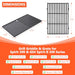 QuliMetal 17.5" Grill Replacement Part for Weber Spirit 300 and GS4 Spirit II 300 Series Grills, Genesis Silver/Gold B & C, Genesis 1000-3500, Reversible Cast Iron 7598 Griddle Plate, 7638 Grill Grate - Grill Parts America