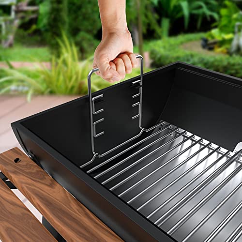 Adjustable Ash Pan Replacement Parts for Char-griller 200048 1224 2121 2123 2828 2222,Charbroil 17302056 19302056 Charcoal Grill Accessories, Oklahoma Joe's 19302087, Royal Gourmet CC1830F Grill Parts - Grill Parts America