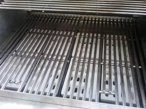 DELSbbq 4-Pack Universal Replacement Heat Plate Flame Tamer for Grand Turbo Grills, Ceramic Brick Flame Tamer, Replacement Parts for Grand Turbo Grand Hall, Barbeques Galore Grand Turbo, Members Mark - Grill Parts America