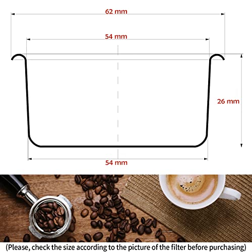 B62.52TH28E IMS Precision 18-22 g Filter Basket Compatible with 54mm Breville Sage Espresso machines Express, Bambino, Bambino Plus BES450, BES500, BES860XL, BES870XL, BES878，BES880, BES810BSS - Kitchen Parts America