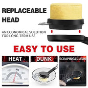 Replacement Grill Brush Head with Scraper, Bristle-Free Sponge Brush Head for Safe and Effective BBQ Cleaning Scraper Tools for Cast Iron or Stainless-Steel Grates, Barbecue Cleaner - Grill Parts America