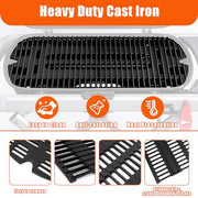 Uniflasy Cast Iron Grate for Weber Traveler Portable Gas Grill, fits Weber 9010001 9013001 9020001 9030001 Traveler Portable Gas Grill, Cooking Grill Grid Replacement Parts for Weber Traveler, 2PCS - Grill Parts America