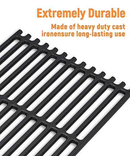 SHINESTAR 17'' x 9 1/2" Grill Grates for Charbroil Tru Infrared 463242716, 463276016, 463242715, Nexgrill 720-0882A, Lowe's 639322, Porcelain-enameled Cast-Iron Cooking Grid, Set of 3 - Grill Parts America